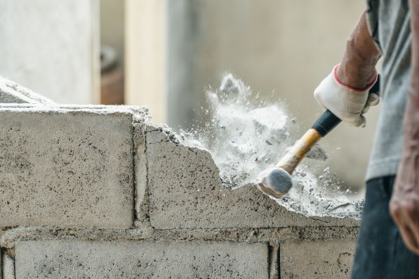 Block Wall Demolition in Greenville